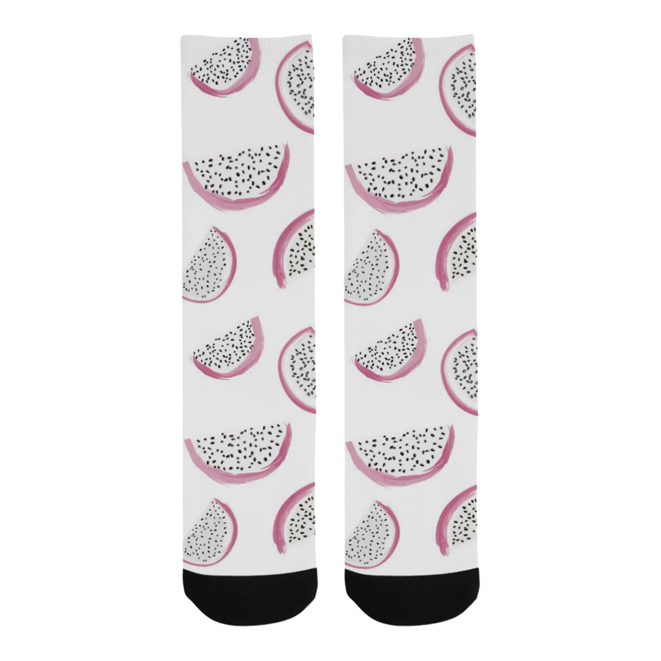 dragon fruit pattern Crew Socks