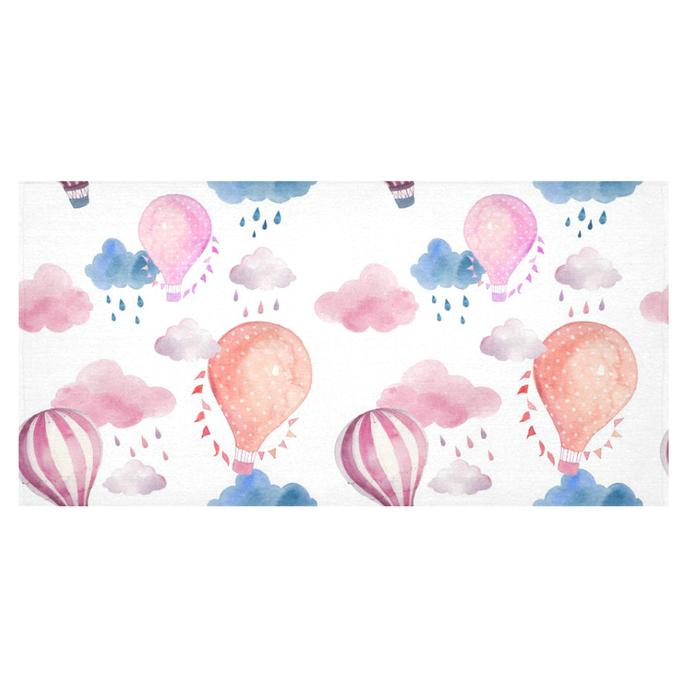 Watercolor air balloon cloud pattern Tablecloth