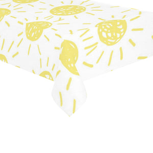hand drawn sun pattern Tablecloth