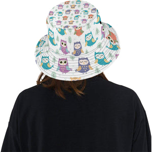 Cute owl pattern Unisex Bucket Hat