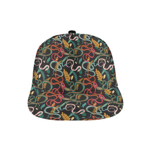 Colorful snake plant pattern All Over Print Snapback Cap