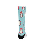 Cute penguin christmas  design pattern Crew Socks