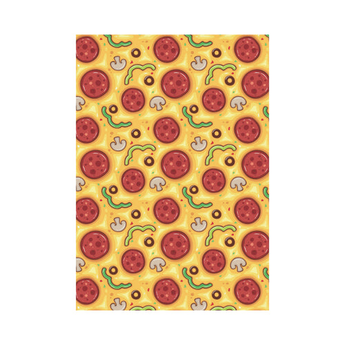 Pizza texture pattern House Flag Garden Flag