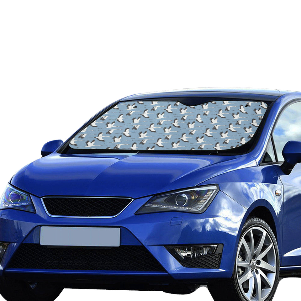 Seagull Pattern Print Design 04 Car Sun Shade