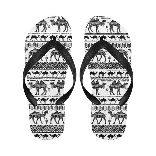 Camel polynesian tribal pattern Unisex Flip Flops