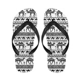 Camel polynesian tribal pattern Unisex Flip Flops