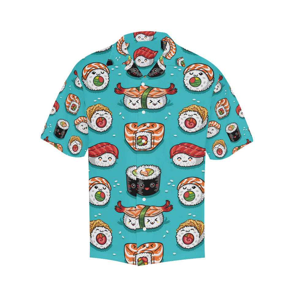 Cute sushi pattern Men's All Over Print Hawaiian Shirt