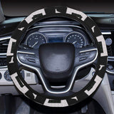 Music Notes Pattern Print Design 01 Car Steering Wheel Cover