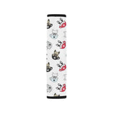 French bulldog cup paw pattern Car Seat Belt Cover