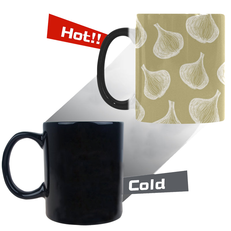 Garlic design pattern Morphing Mug Heat Changing Mug