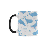 Blue whale pattern Morphing Mug Heat Changing Mug