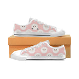 Cute sheep pattern Men's Low Top Shoes White
