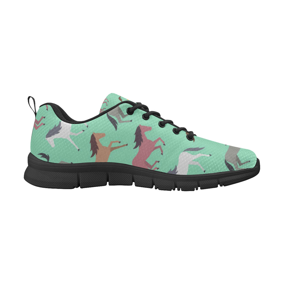 Colorful horses pattern Women's Sneaker Shoes