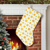 oranges leaves pattern Christmas Stocking
