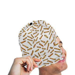 French fries potato pattern All Over Print Snapback Cap