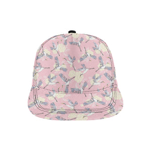 Japanese crane rose pattern All Over Print Snapback Cap