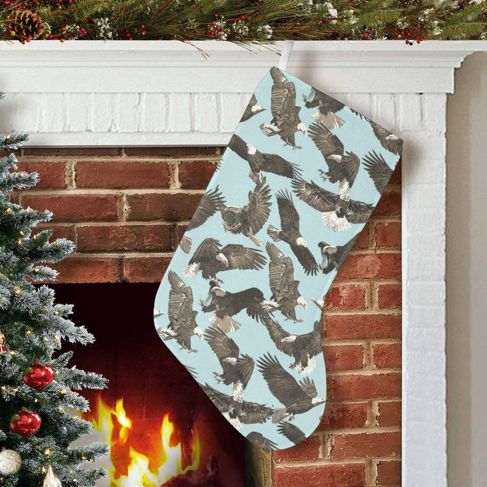 Eagle Pattern Print Design 01 Christmas Stocking