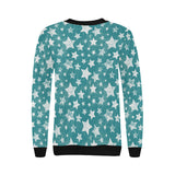 Vintage star pattern Women's Crew Neck Sweatshirt