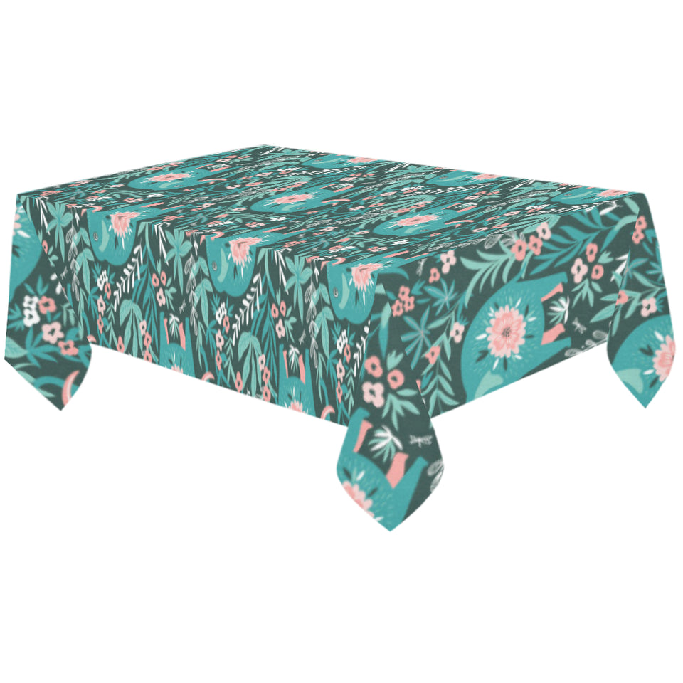 Elephants jungle pattern Tablecloth
