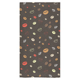 Coffee bean leave pattern Bath Towel