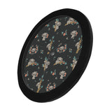 Cute koala pattern Elegant Black Wall Clock