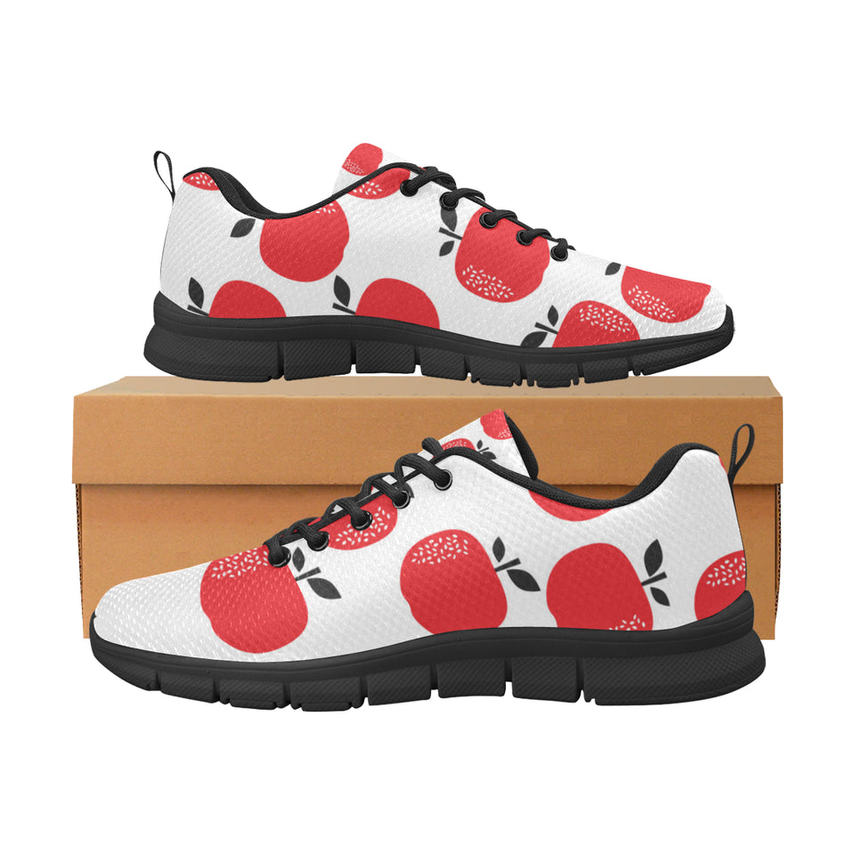 red apples white background Men's Sneaker Shoes