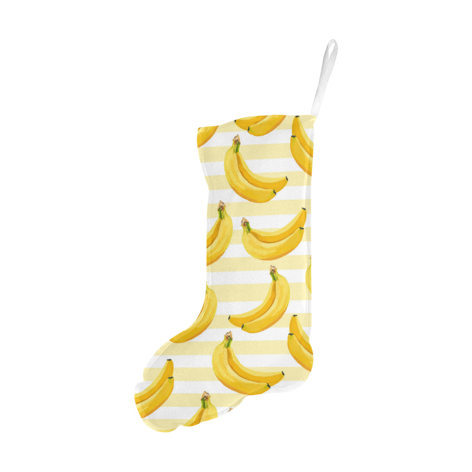 Banana pattern blackground Christmas Stocking