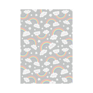 Cute rainbow clound star pattern House Flag Garden Flag