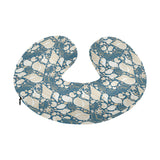Sea turtle Polynesian Tribal design pattern U-Shaped Travel Neck Pillow