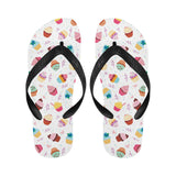 Cake cupcake design pattern Unisex Flip Flops