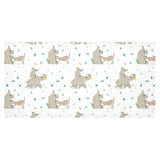 Cute Rhino pattern background Tablecloth