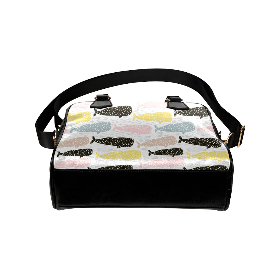 Whale dot pattern Shoulder Handbag