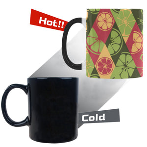 Cool Geometric lime pattern Morphing Mug Heat Changing Mug