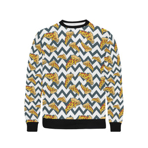 Pizza design pattern Men's Crew Neck Sweatshirt