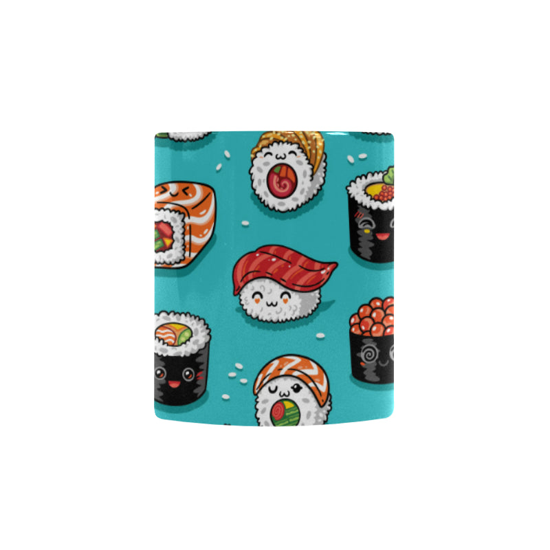 Cute sushi pattern Morphing Mug Heat Changing Mug