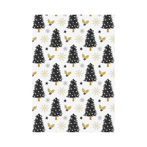 Christmas tree holly snow star pattern House Flag Garden Flag