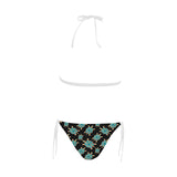 Sea turtle blue stone pattern Sexy Bikinis Two-Piece Swimsuits