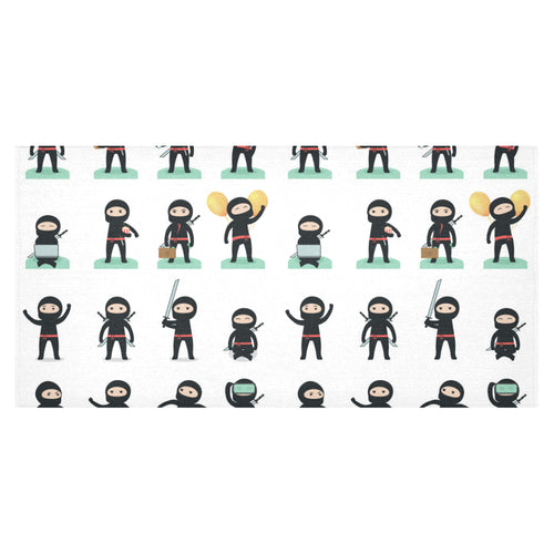 Cute ninja katana sword pattern Tablecloth