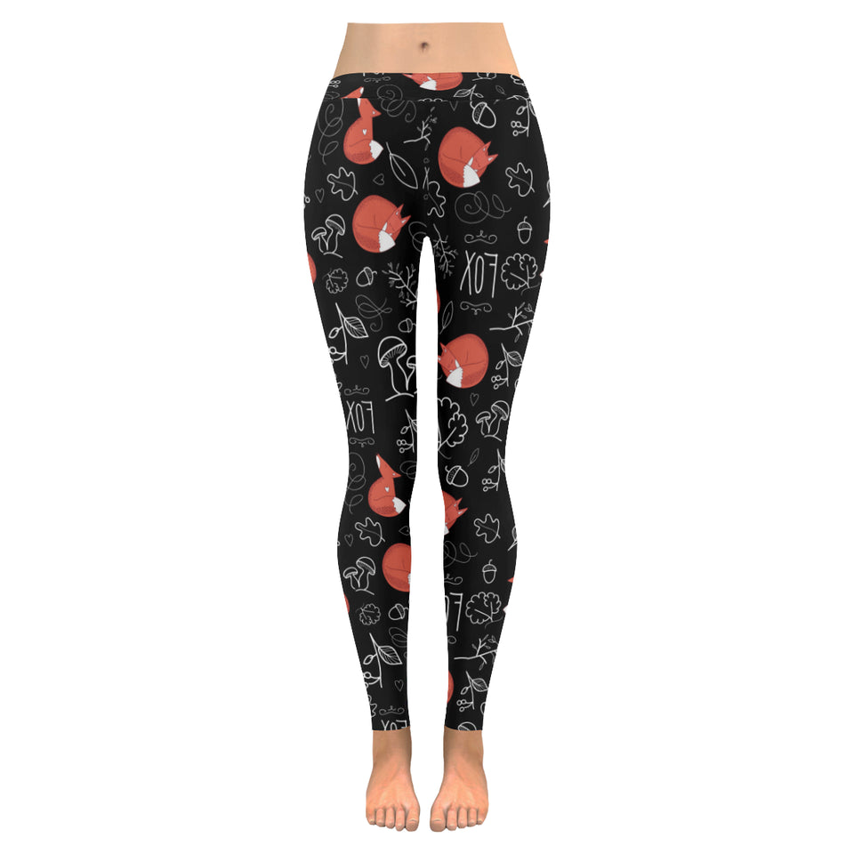 fox sleeping fox pattern Women's Legging Fulfilled In US