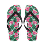 Watermelons tropical palm leaves pattern Unisex Flip Flops