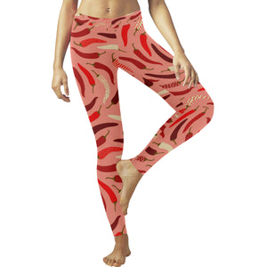 Beautiful Chili peppers pattern Women's Legging Fulfilled In US