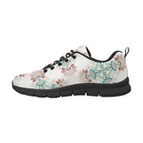 Square floral indian flower pattern Women's Sneaker Shoes