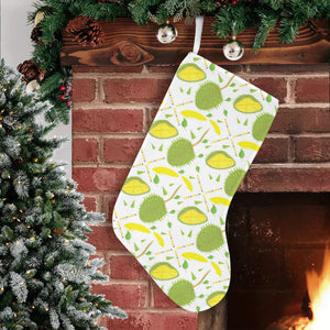 Durian pattern background Christmas Stocking