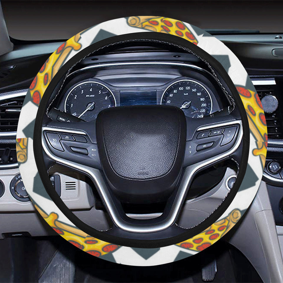 Pizza design pattern Car Steering Wheel Cover
