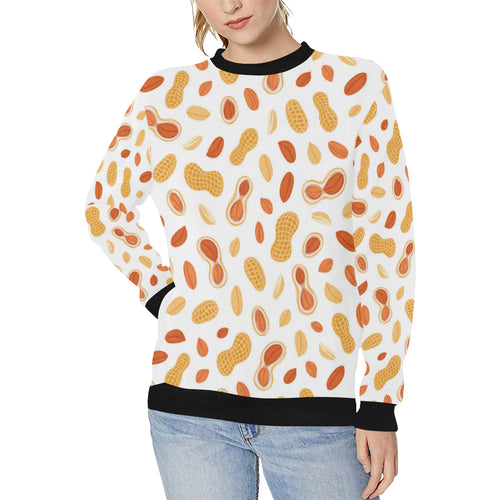 peanuts pattern Women's Crew Neck Sweatshirt