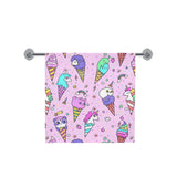Cute ice cream cone animal pattern Bath Towel