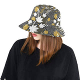 Beautiful gold autumn maple leaf pattern Unisex Bucket Hat