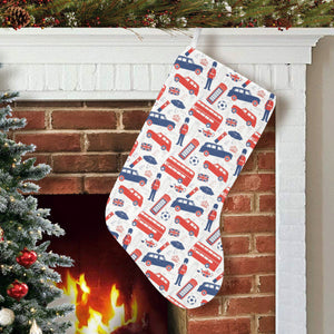 British Pattern Print Design 03 Christmas Stocking