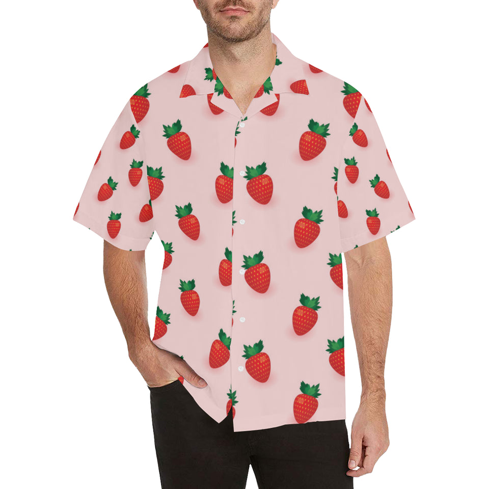 Strawberry beautiful pattern Men's All Over Print Hawaiian Shirt