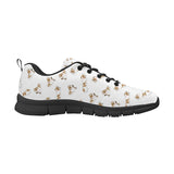 Jack Russel Pattern Print Design 04 Men's Breathable Sneakers ( Model 055)